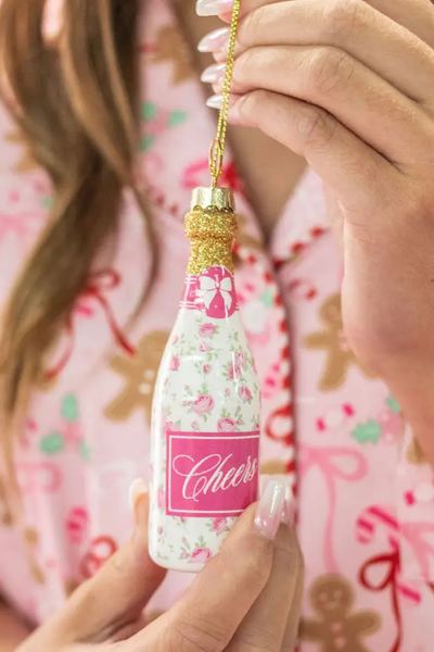 Champagne Christmas Ornament