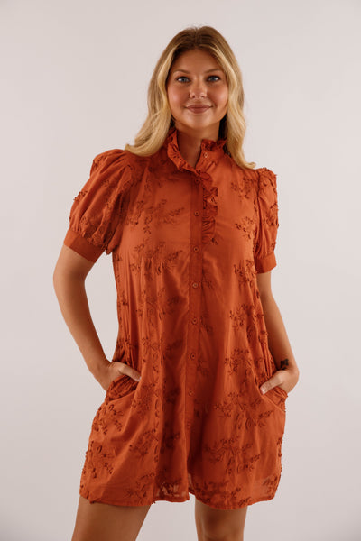 A Nice Introduction Dress-Rust