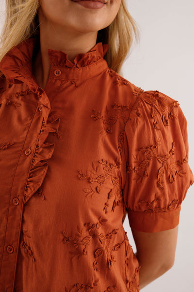 A Nice Introduction Dress-Rust