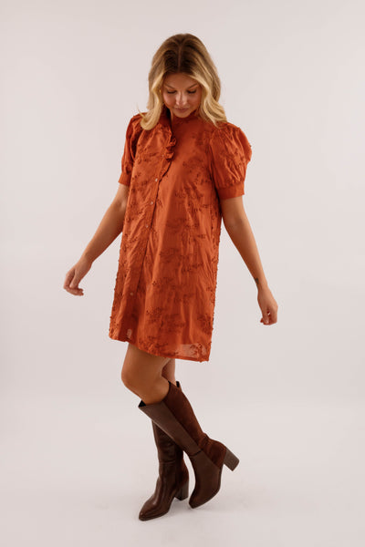 A Nice Introduction Dress-Rust