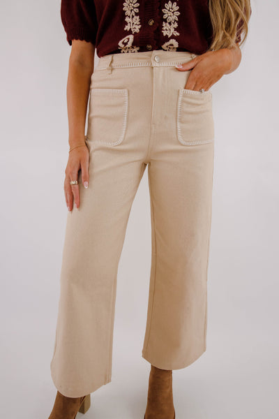 Women's Cotton Denim Wide Leg Jeans- Cute Jeans for Women- Entro Pants