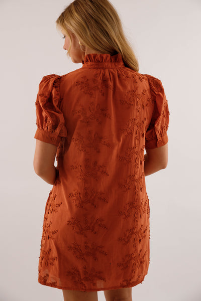 A Nice Introduction Dress-Rust