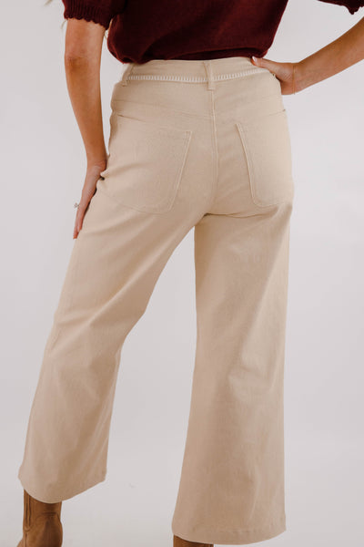 Women's Cotton Denim Wide Leg Jeans- Cute Jeans for Women- Entro Pants