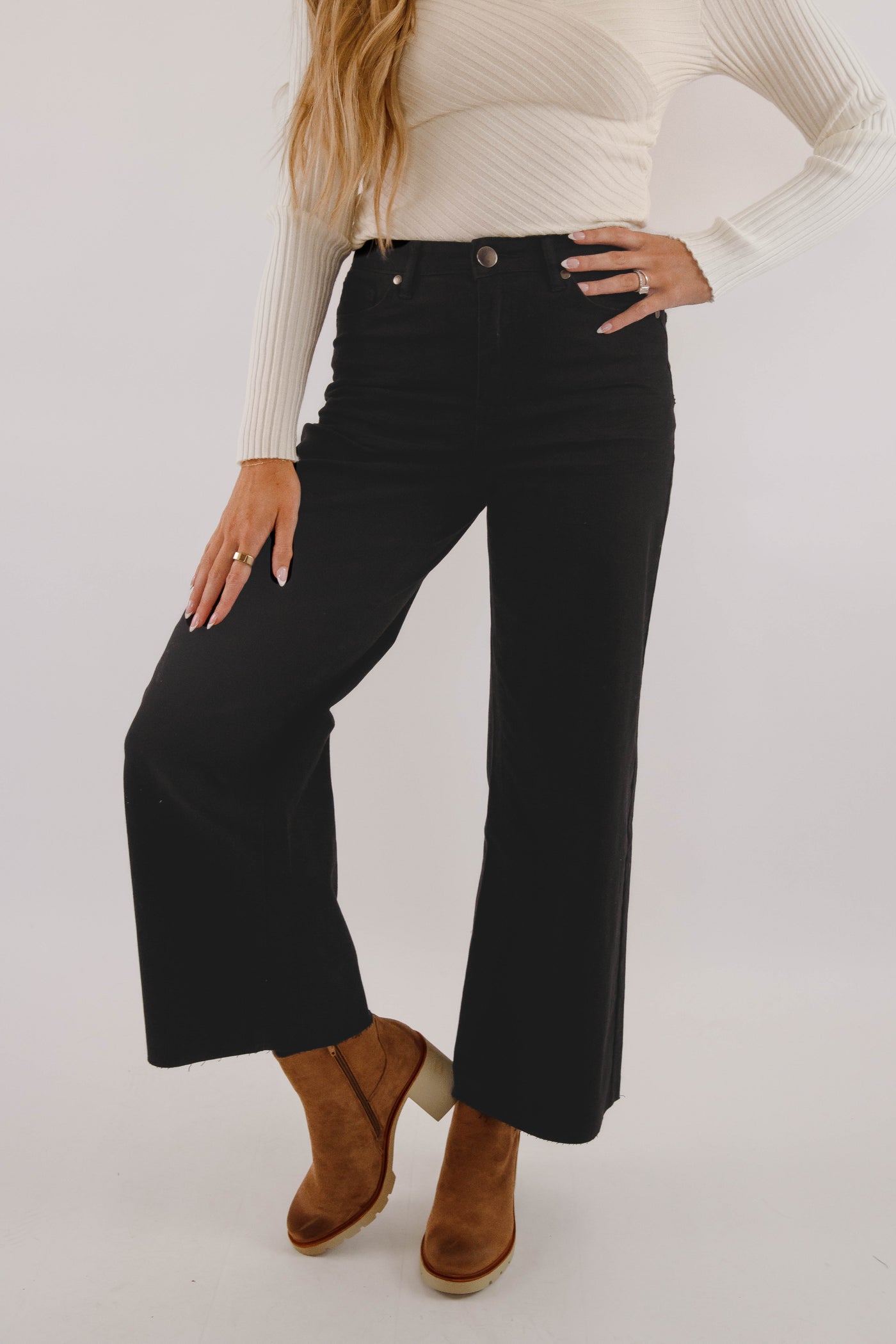 In Deep Thought Denim-Black