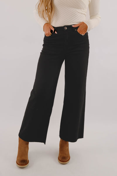 In Deep Thought Denim-Black