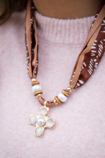 Fearless Together Bandana Charm Necklace