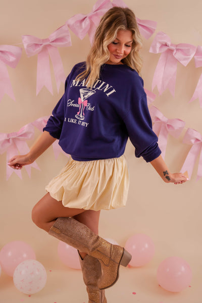 Martini Social Club Sweatshirt- Martini Graphic Sweatshirt- Tres Bien Martin Pullover