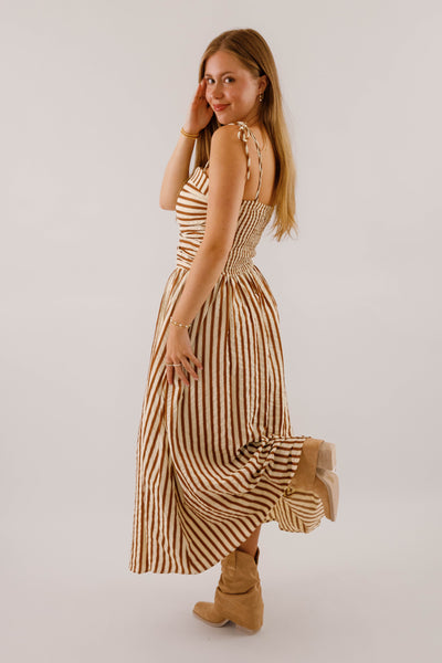 A Twist On Time Midi Dress