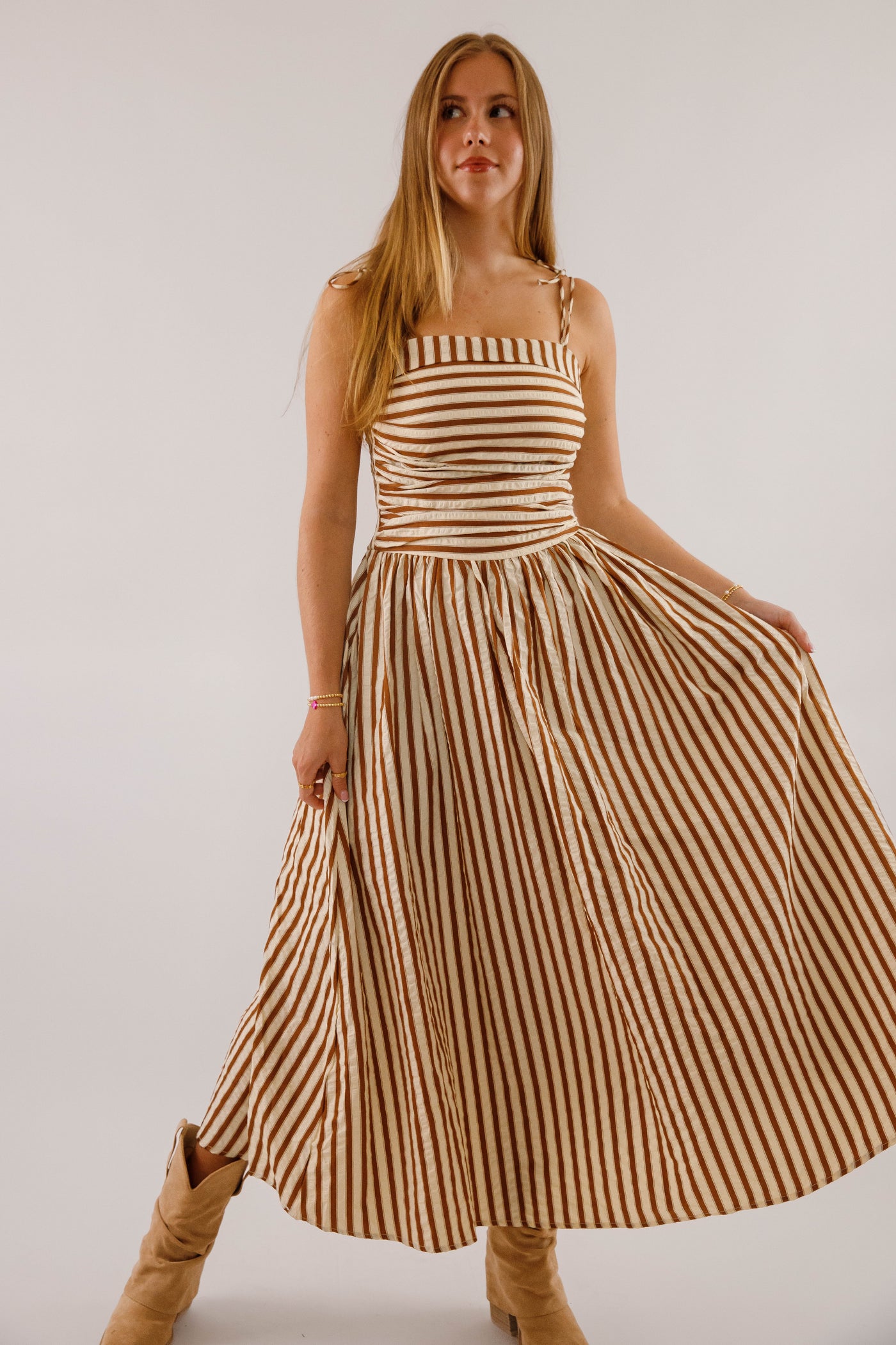 A Twist On Time Midi Dress