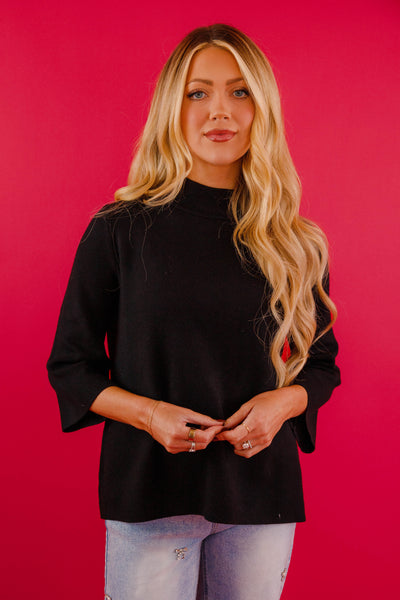 Being Polite Sweater-Black