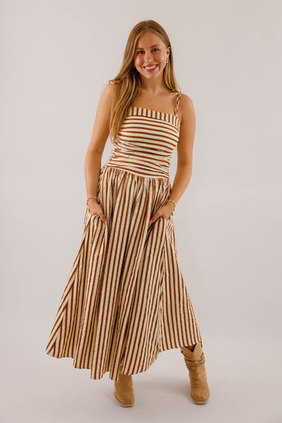 A Twist On Time Midi Dress