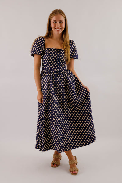 Paris In the Fall Midi Dress