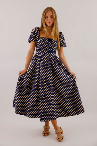 Paris In the Fall Midi Dress