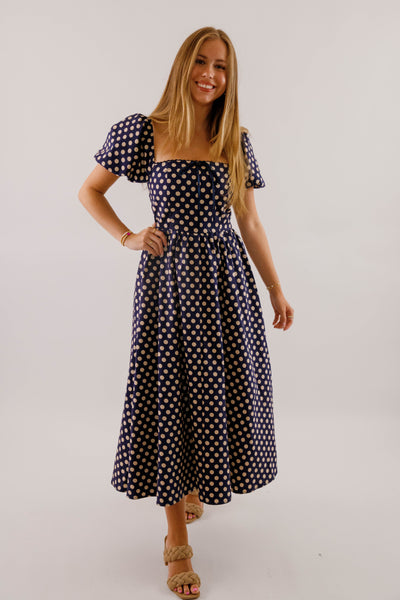 Paris In the Fall Midi Dress