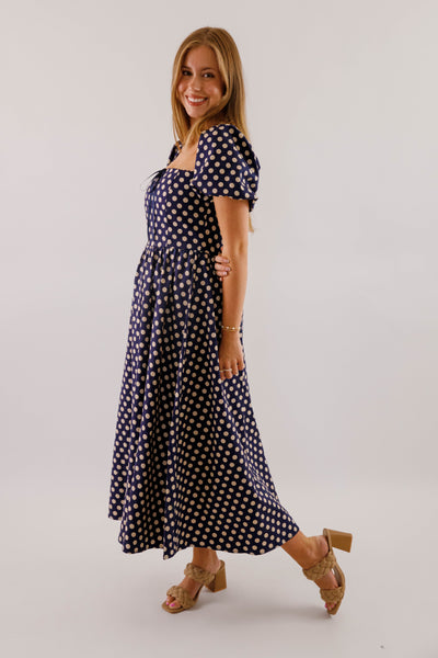 Paris In the Fall Midi Dress