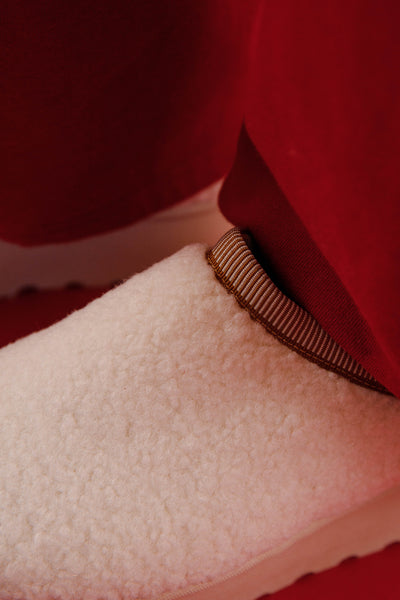 Sherpa Platform Slippers- Sherpa Platform Shoes