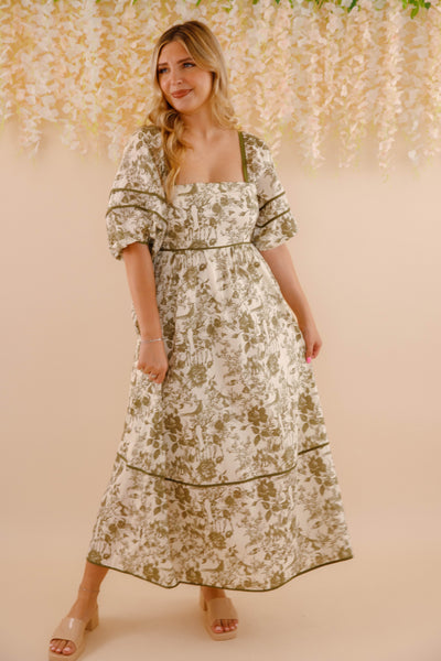 Follow Your Instincts Maxi Dress-Olive