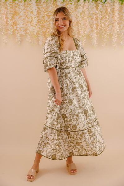 Follow Your Instincts Maxi Dress-Olive