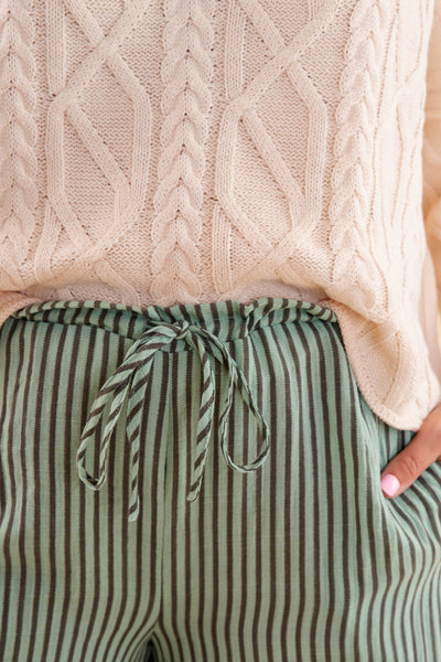 Light Weight Striped Pants- Comfortable Travel Pants- Work Appropriate Pants- Promesa Striped Pants