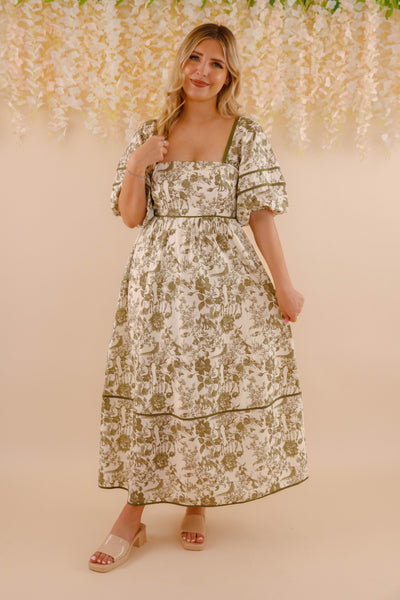 Follow Your Instincts Maxi Dress-Olive