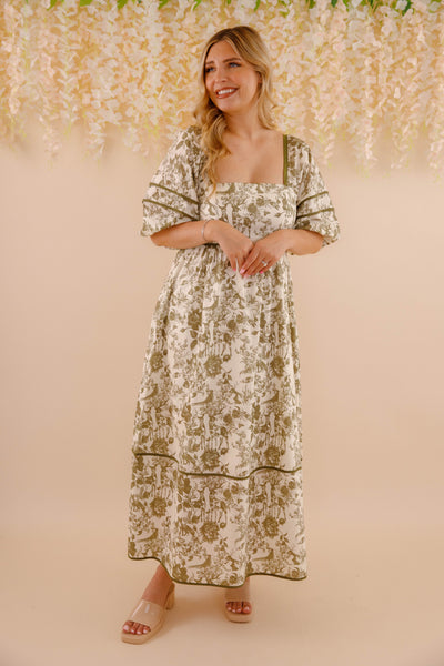 Follow Your Instincts Maxi Dress-Olive