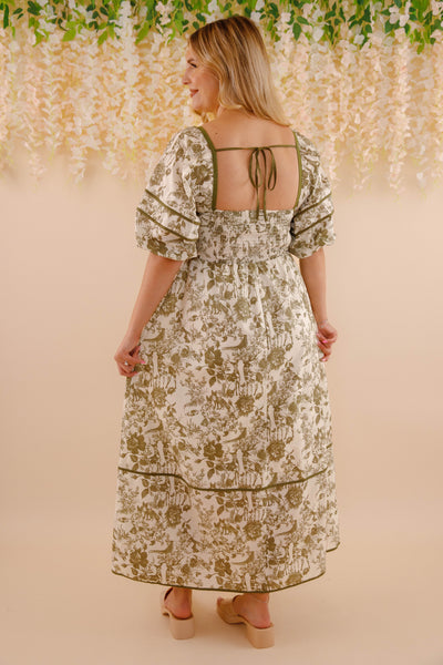 Follow Your Instincts Maxi Dress-Olive