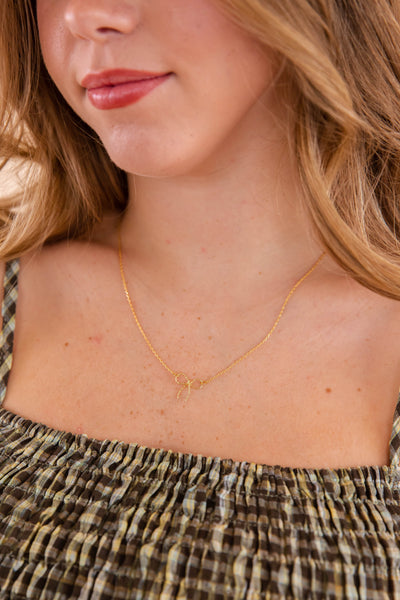 It Was Always You Bow Necklace