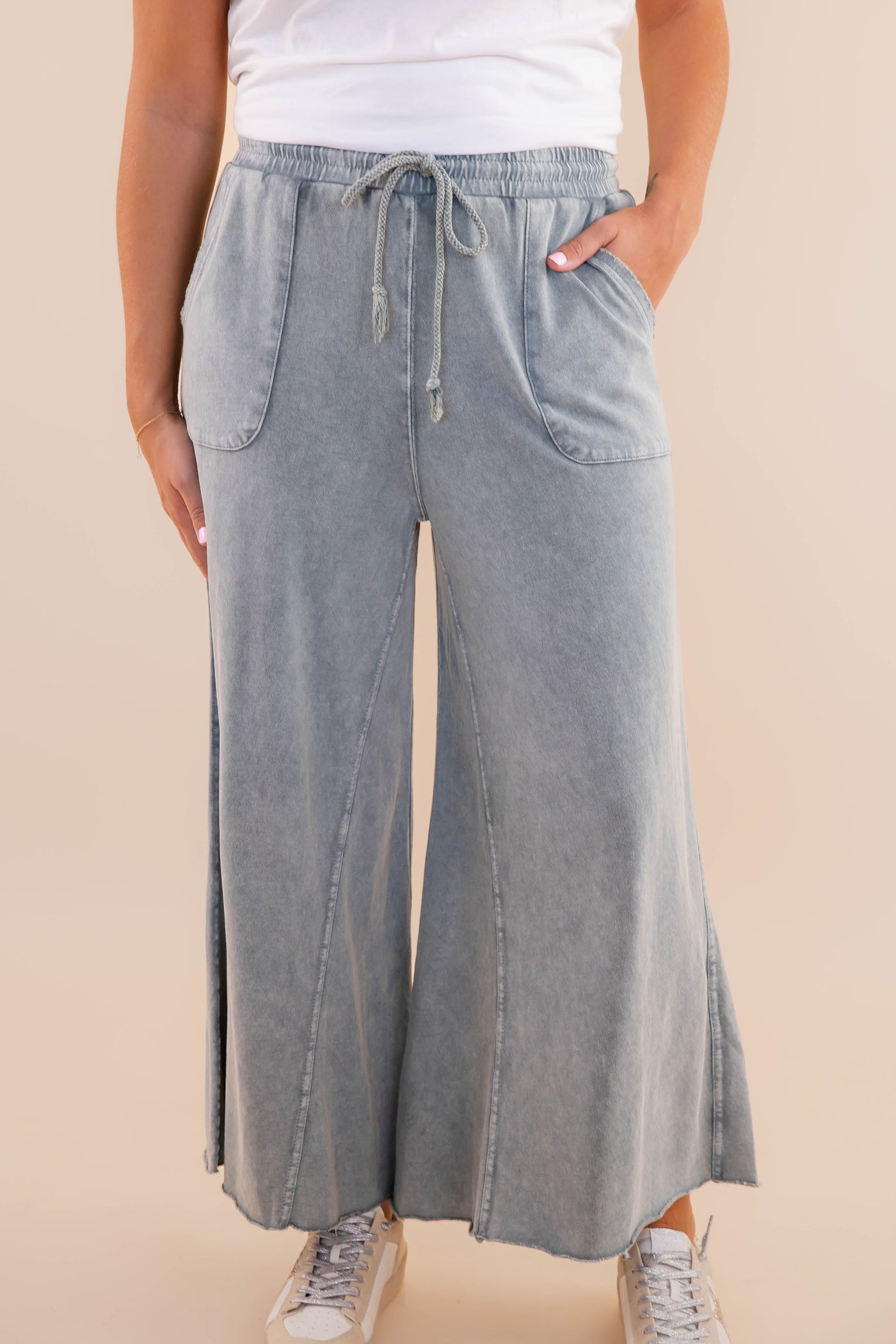 I Know A Place Pants-Grey