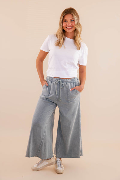 I Know A Place Pants-Grey