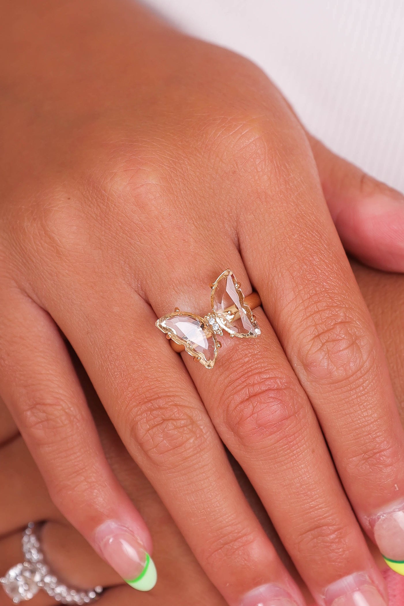 Watch Me Fly Ring-Clear