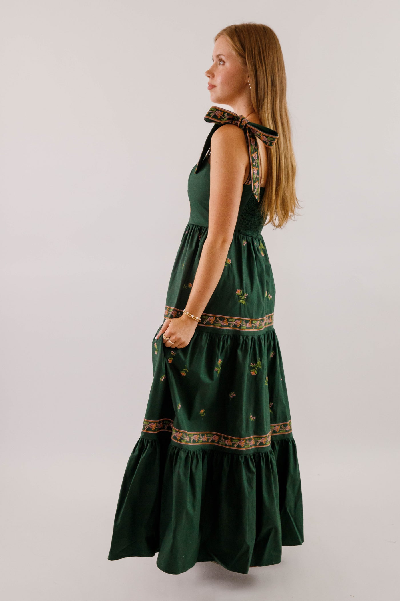 A Feeling of Gratitude Maxi Dress-Hunter Green