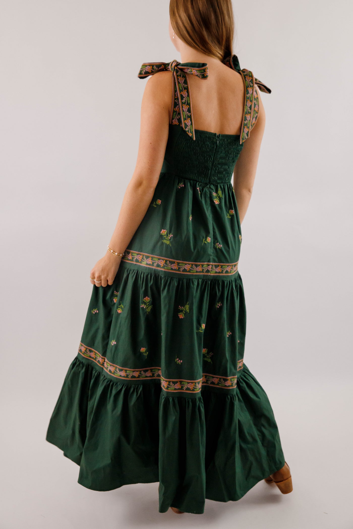 A Feeling of Gratitude Maxi Dress-Hunter Green
