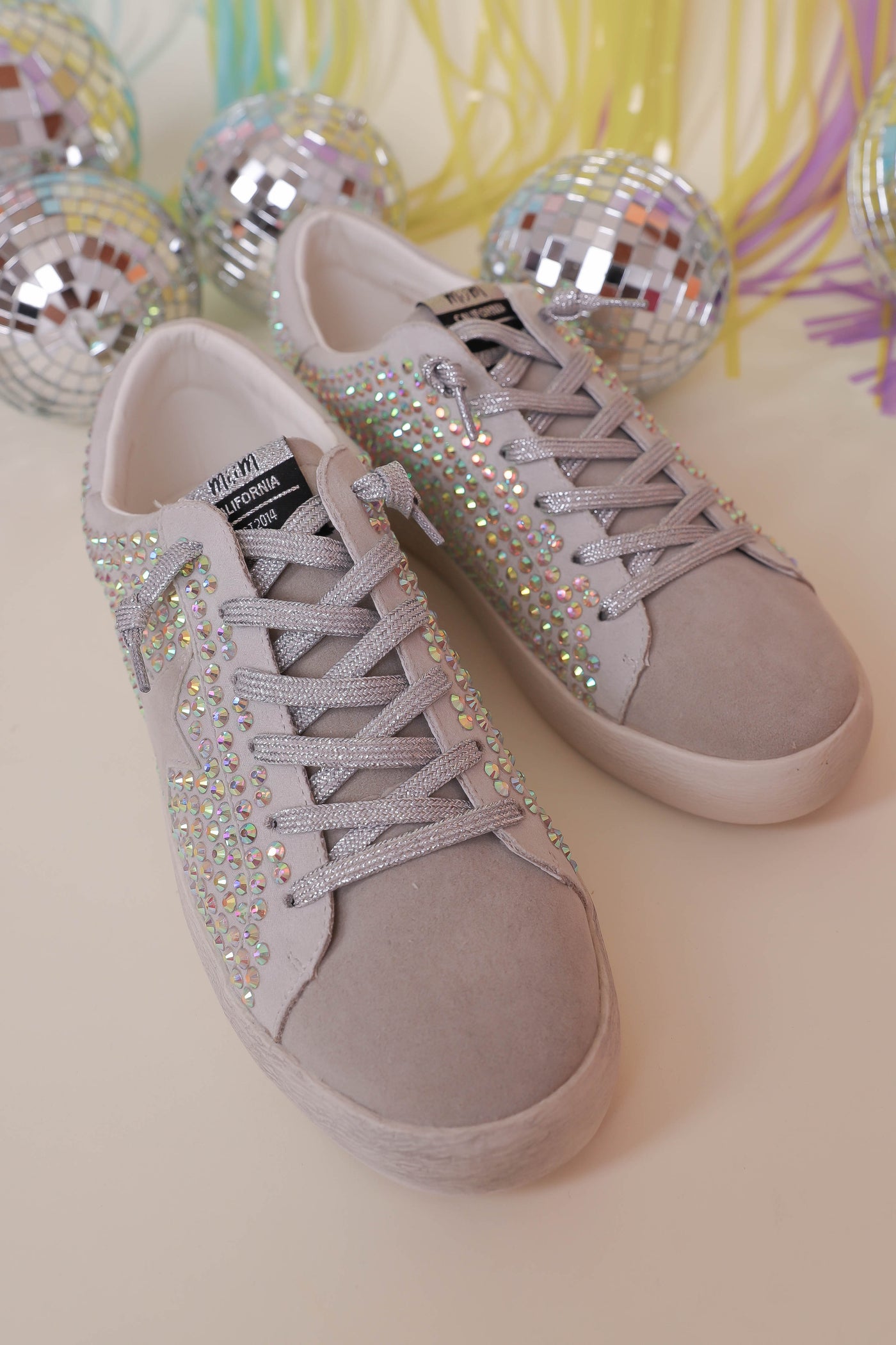 Women's Rhinestone Star Sneakers- GG Sneaker Dupes- MiMi Rhinestone Sneakers