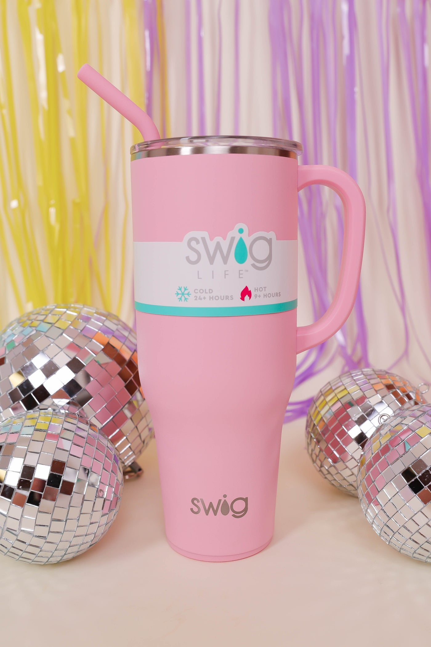 SWIG 40oz Mega Mug- Blush Pink 40oz Cup With Handle- Stanley Dupe Cup