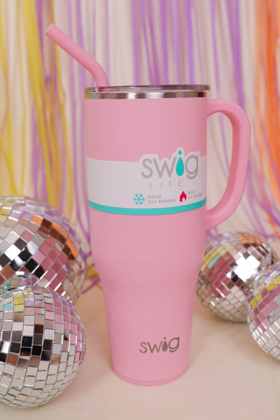 SWIG 40oz Mega Mug- Blush Pink 40oz Cup With Handle- Stanley Dupe Cup