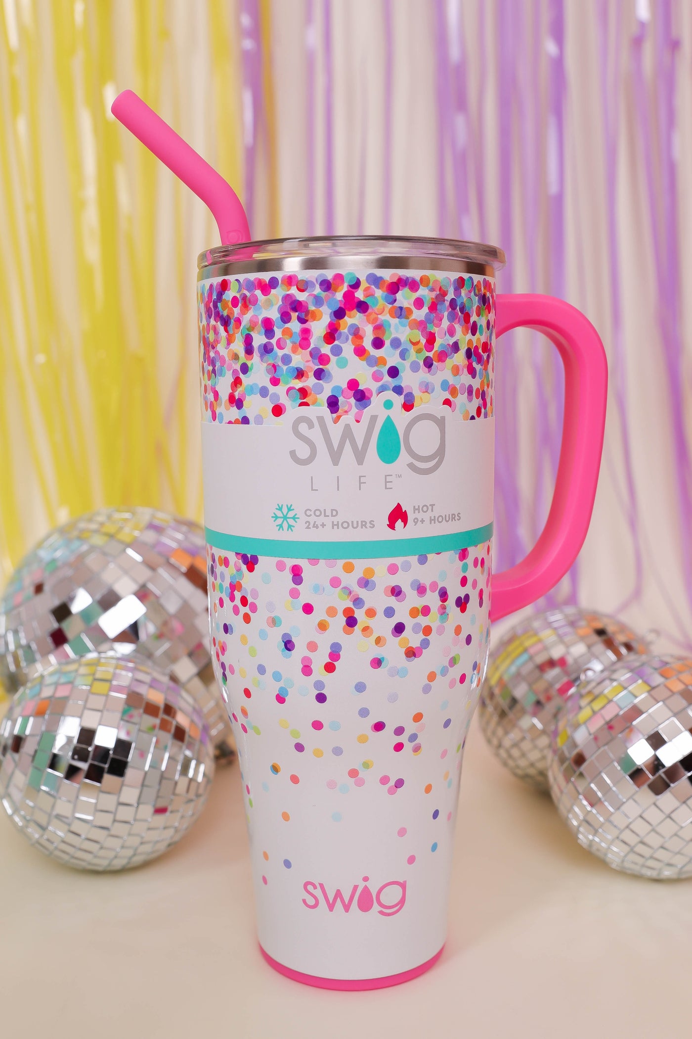 SWIG 40oz Mega Mug- Pink 40oz Cup With Handle- Stanley Dupe Cup