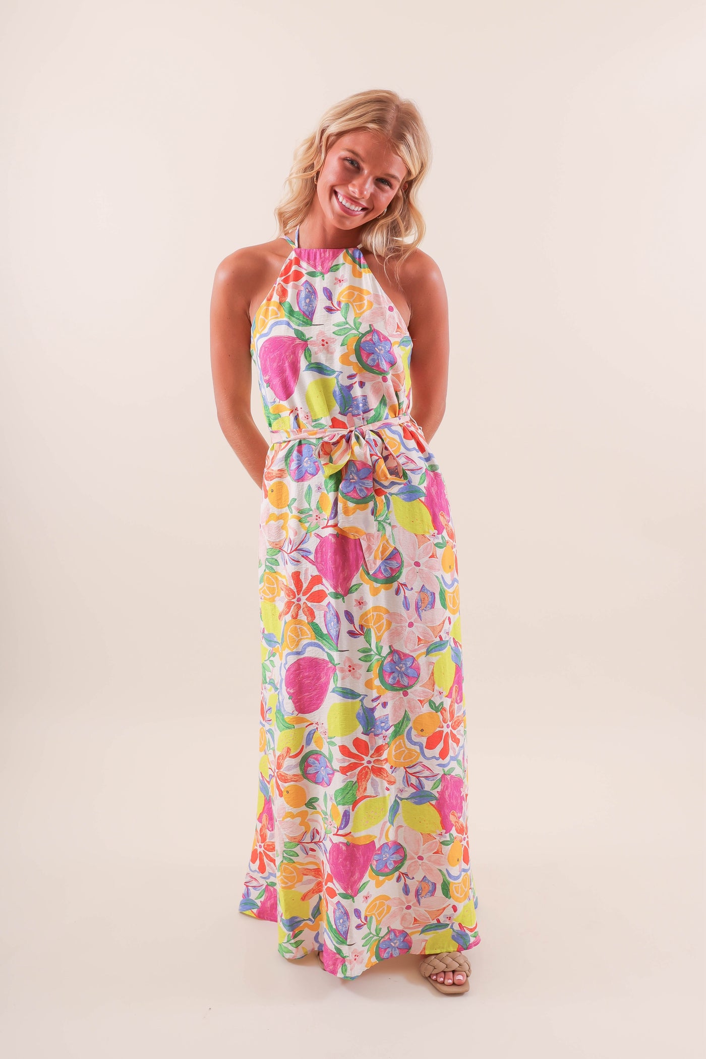 RETRO VINTAGE NEON PASTEL MAXI- RESORT VACATION- FORE COLLECTION MAXI