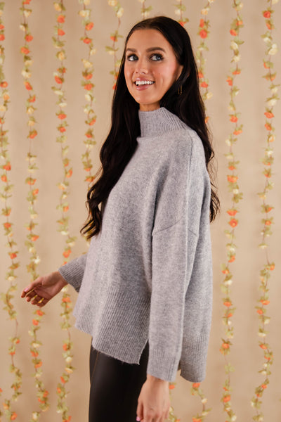 Cozy Activities Sweater-Grey