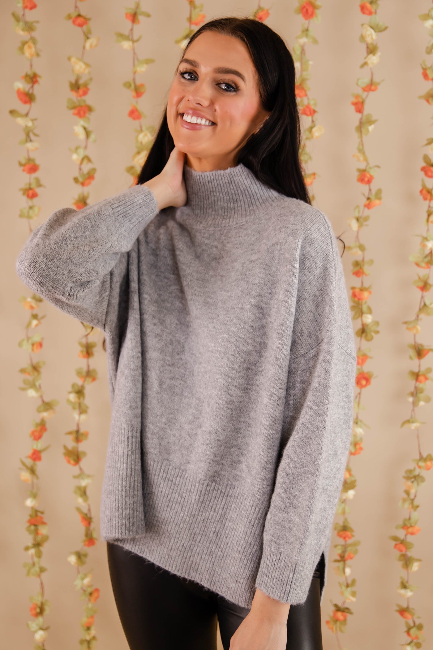 Cozy Activities Sweater-Grey