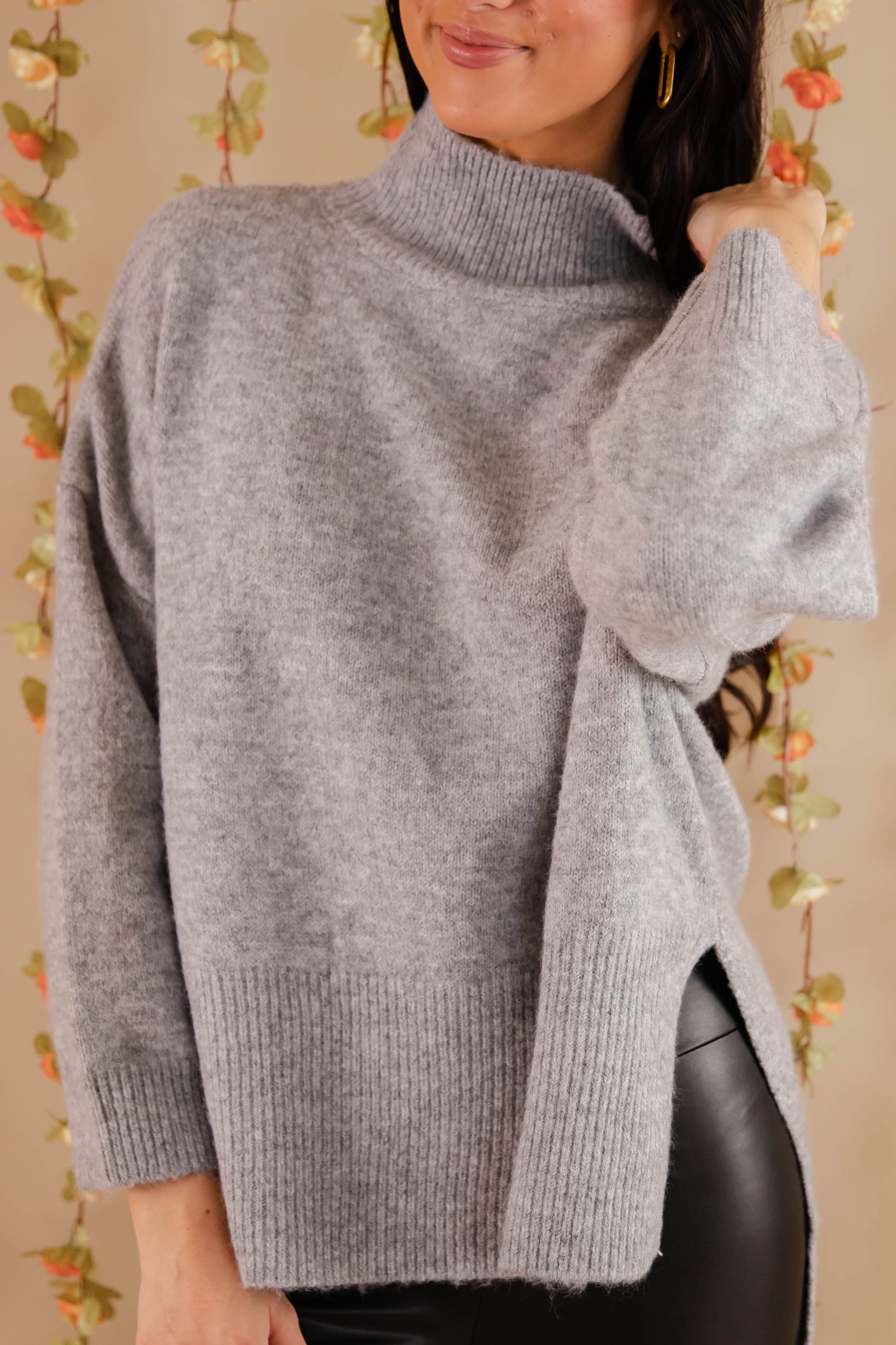 Cozy Activities Sweater-Grey