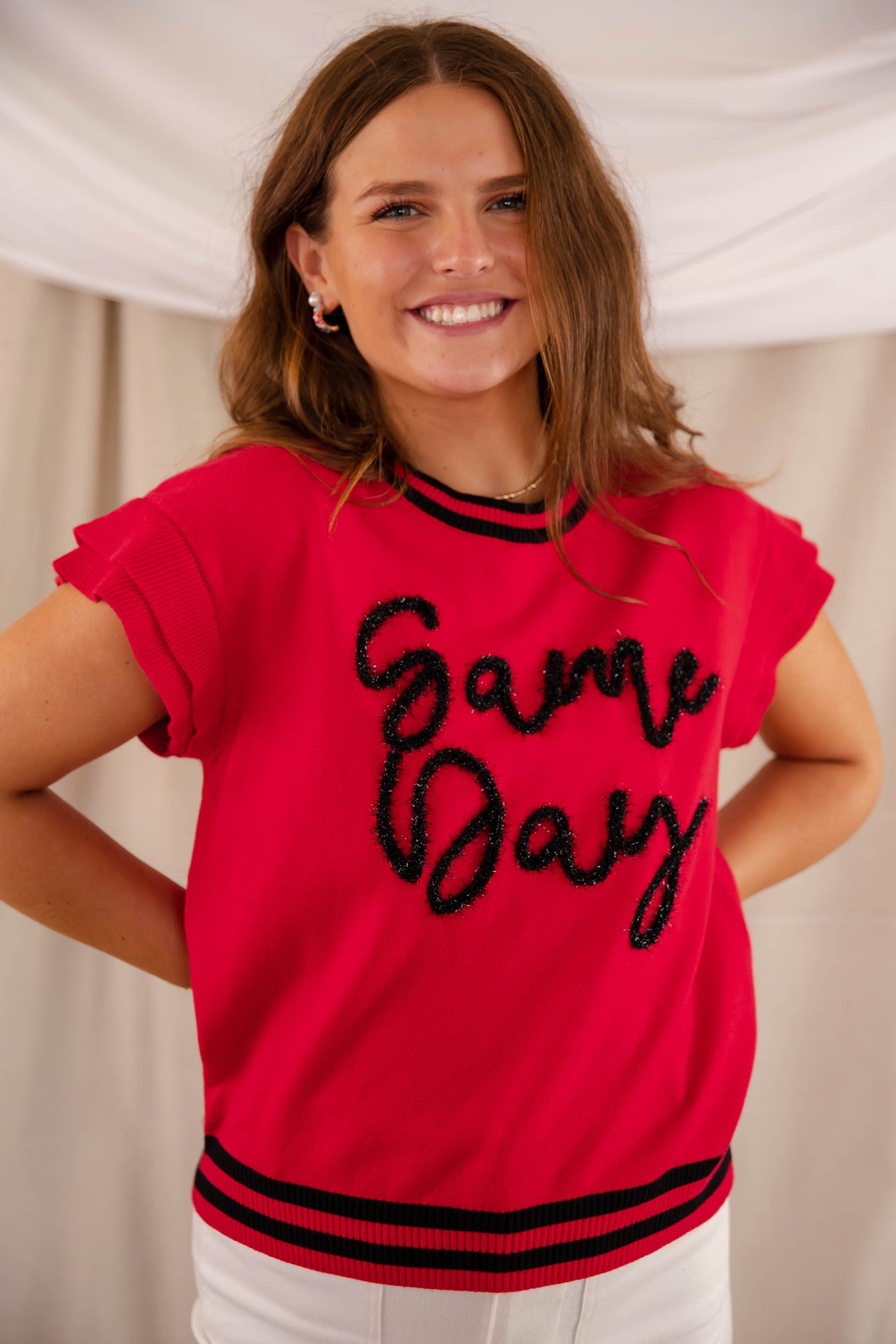 Game Day Top - Tensile Game Day Sweater- UGA Game Day- Why Dress Game Day Top