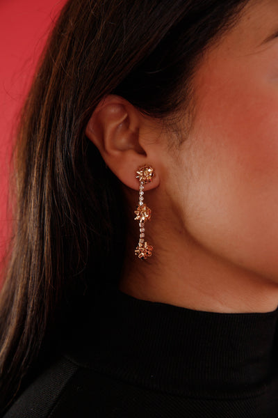 Top it Off Earrings-Gold