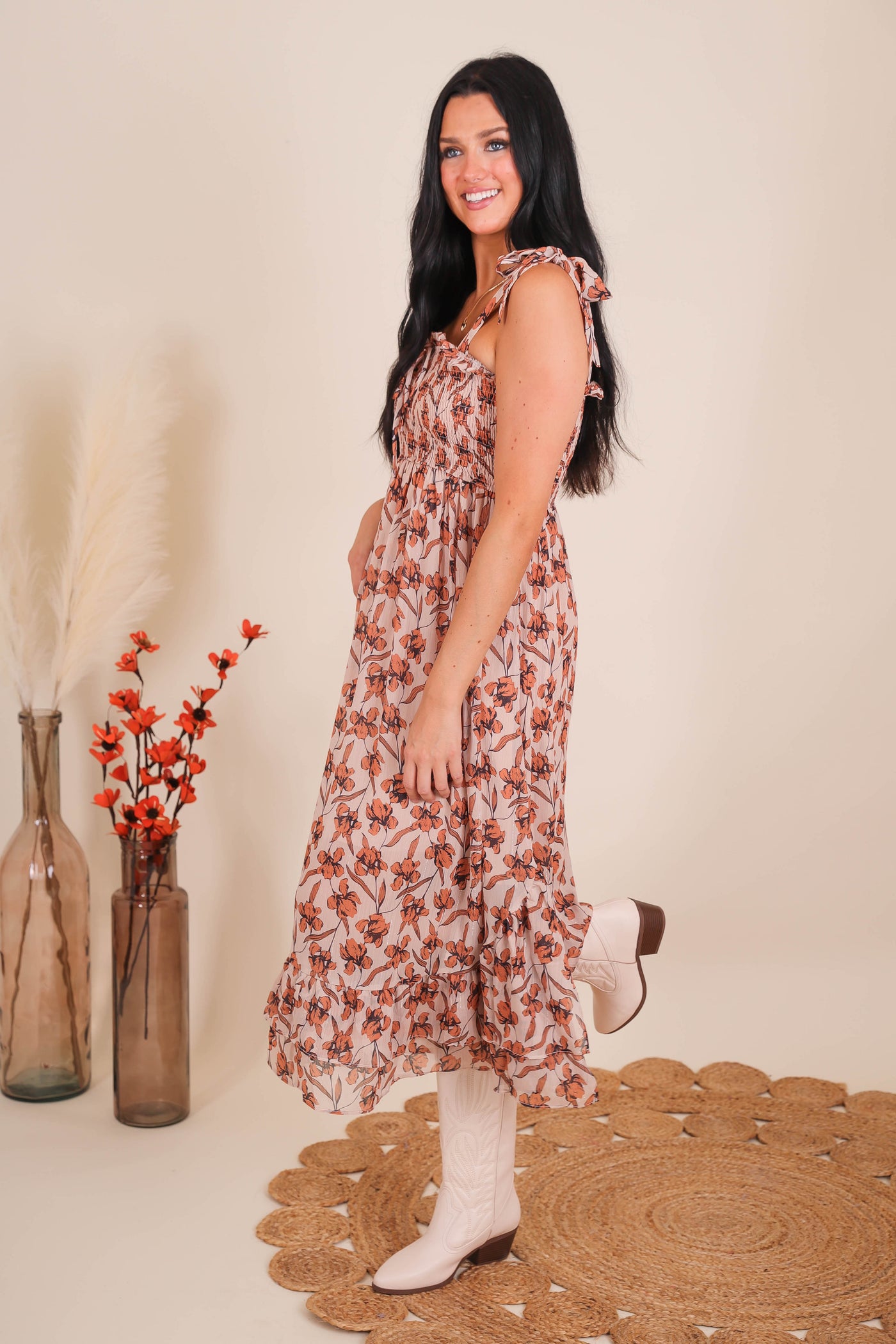 Women's Printed Maxi Dress- Beautiful Print Maxi Dress- Women's Nice Long Dresses