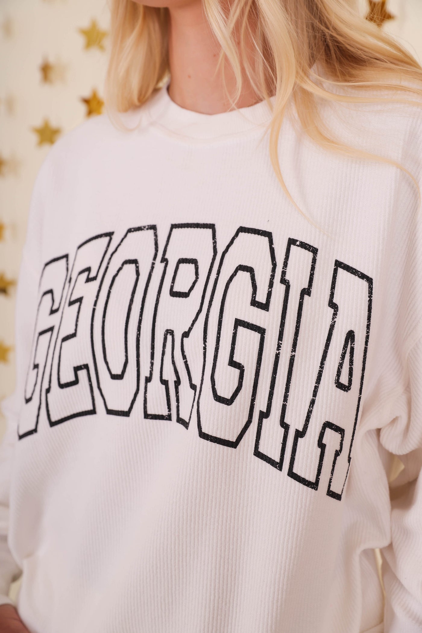 Women's Georgia Pullover- Corduroy UGA Pullover- Cute UGA Sweatshirt