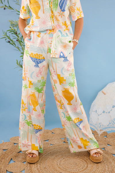 Women's Printed Matching Set- Women's Vacation Two Piece Set- Women's European Summer Outfits