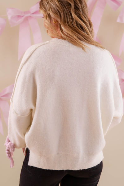 Searching For A Cowboy Sweater-Ivory