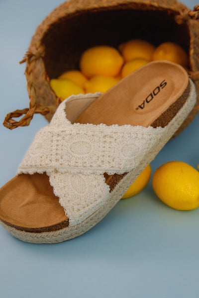 Woven Espadrille Platform Sandals- Women's Summer Shoes
