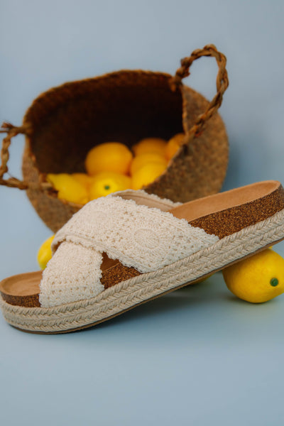 Woven Espadrille Platform Sandals- Women's Summer Shoes