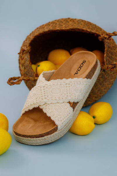 Woven Espadrille Platform Sandals- Women's Summer Shoes