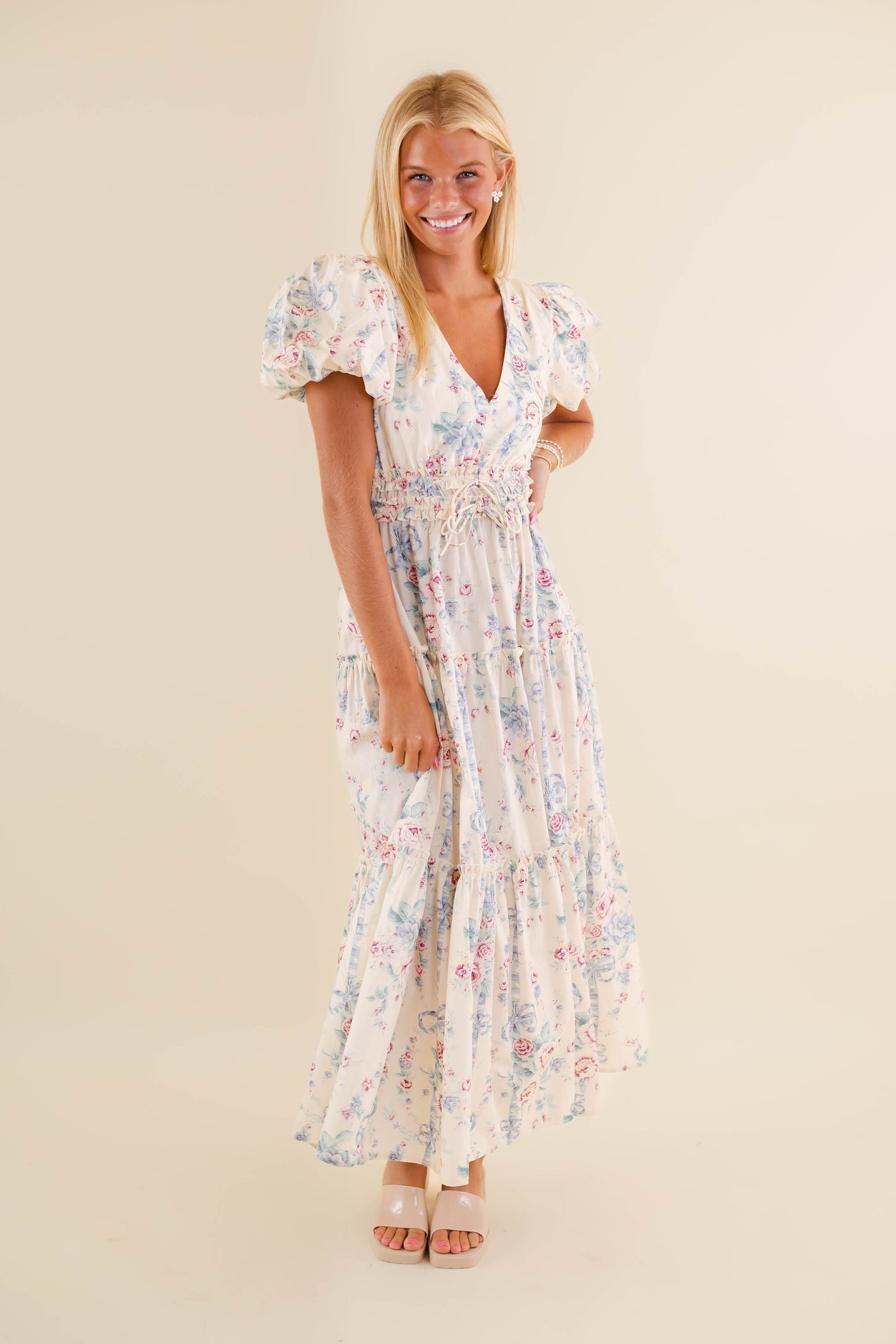 Coquette Style Maxi Dress- Women's Bow Dress- LoveShack Dress- Mable Dresses